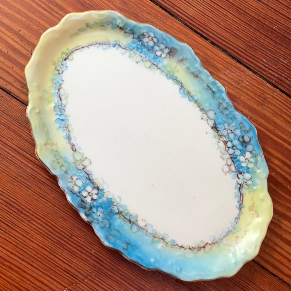 Limoges France small hand painted dish